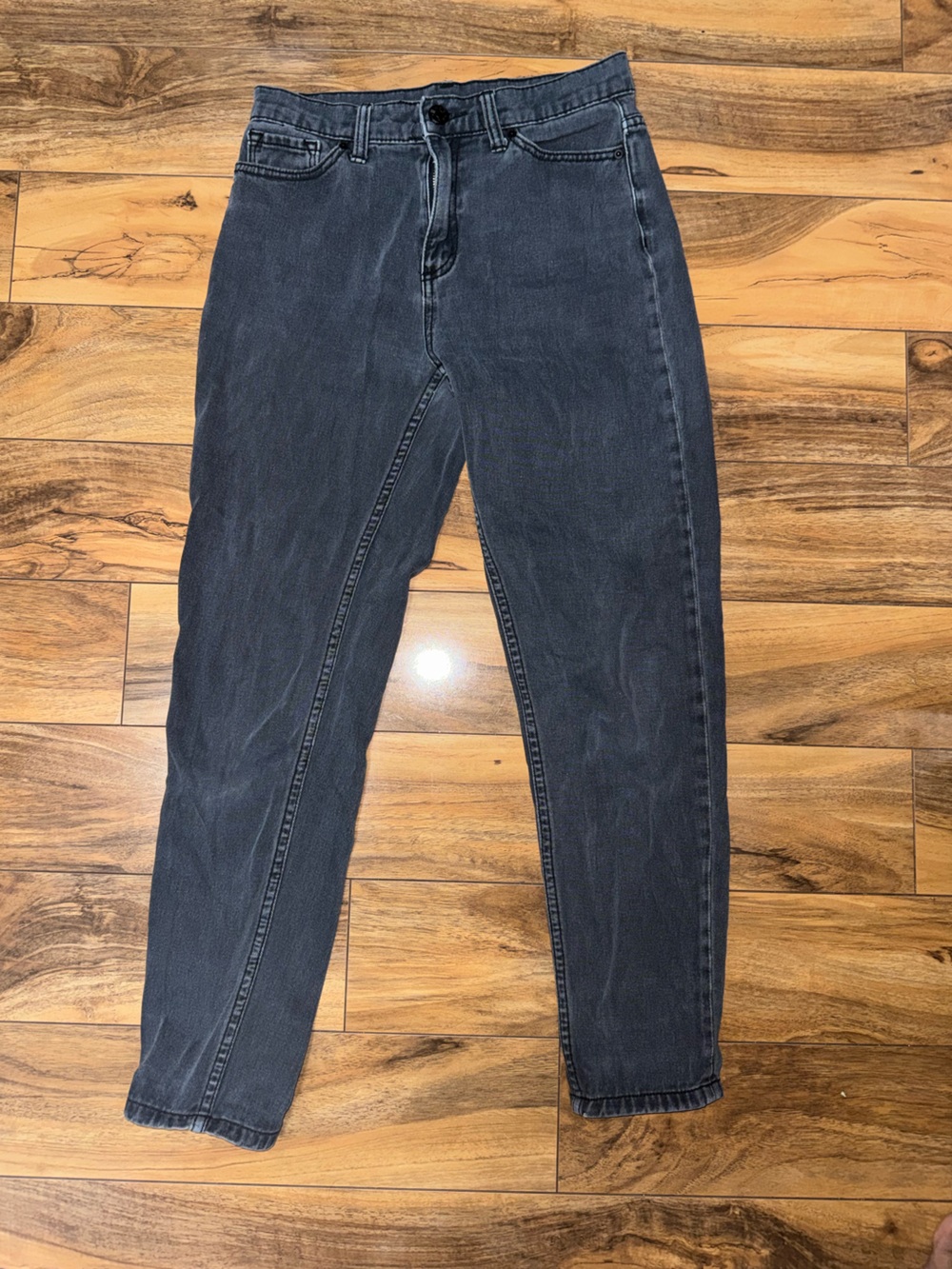 BDG Mom High-Rise Gray Denim Jeans